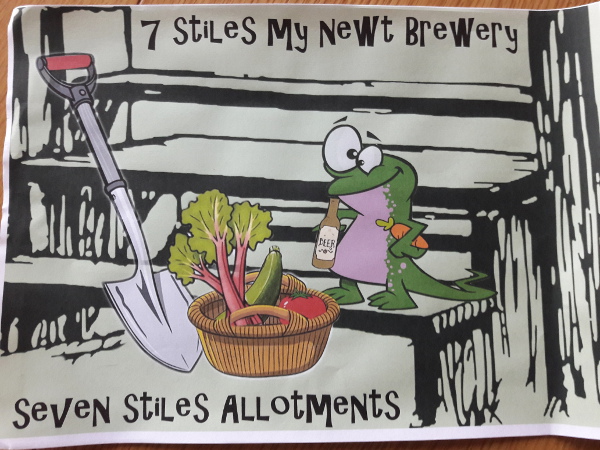Picture of the label designed by Andy's daugther Nina